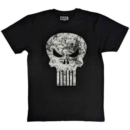 MARVEL COMICS - PUNISHER DISTRESSED LOGO - T-Shirt Black