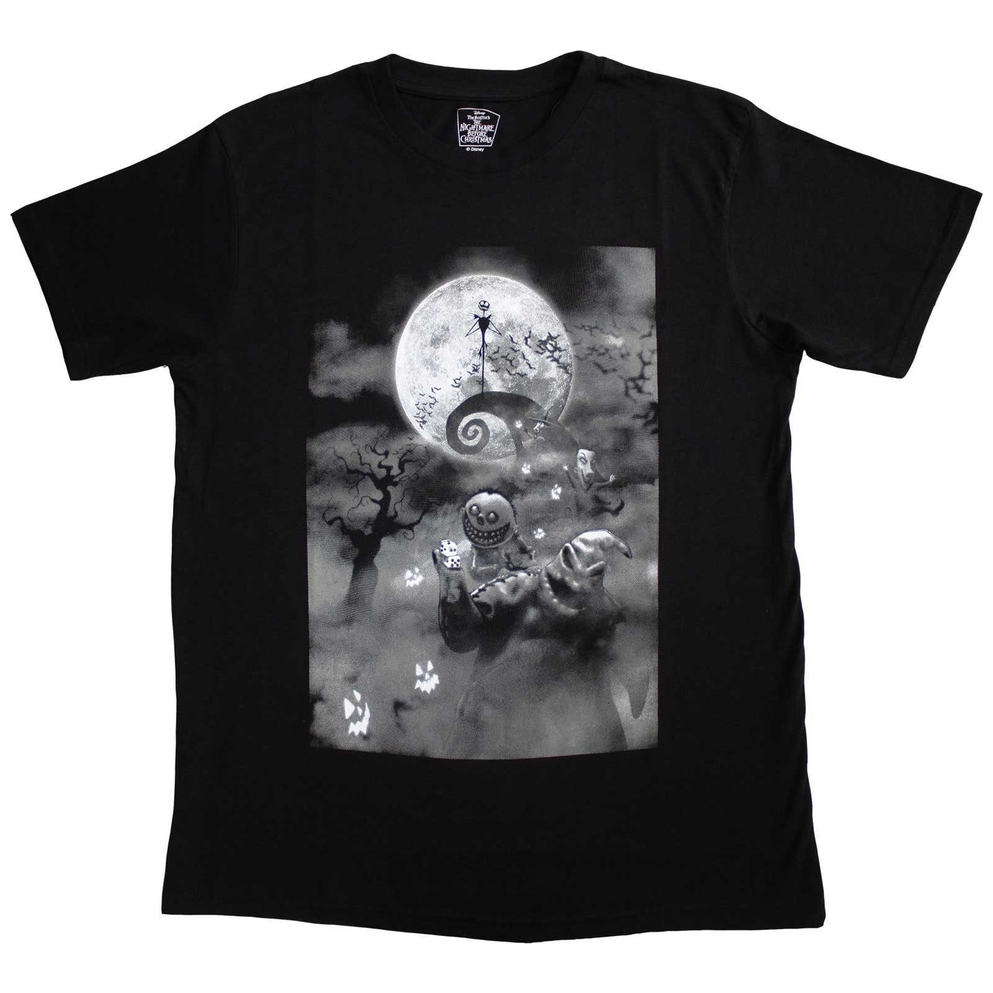 THE NIGHTMARE BEFORE CHRISTMAS - OOGIE SCENE - T-Shirt Schwarz