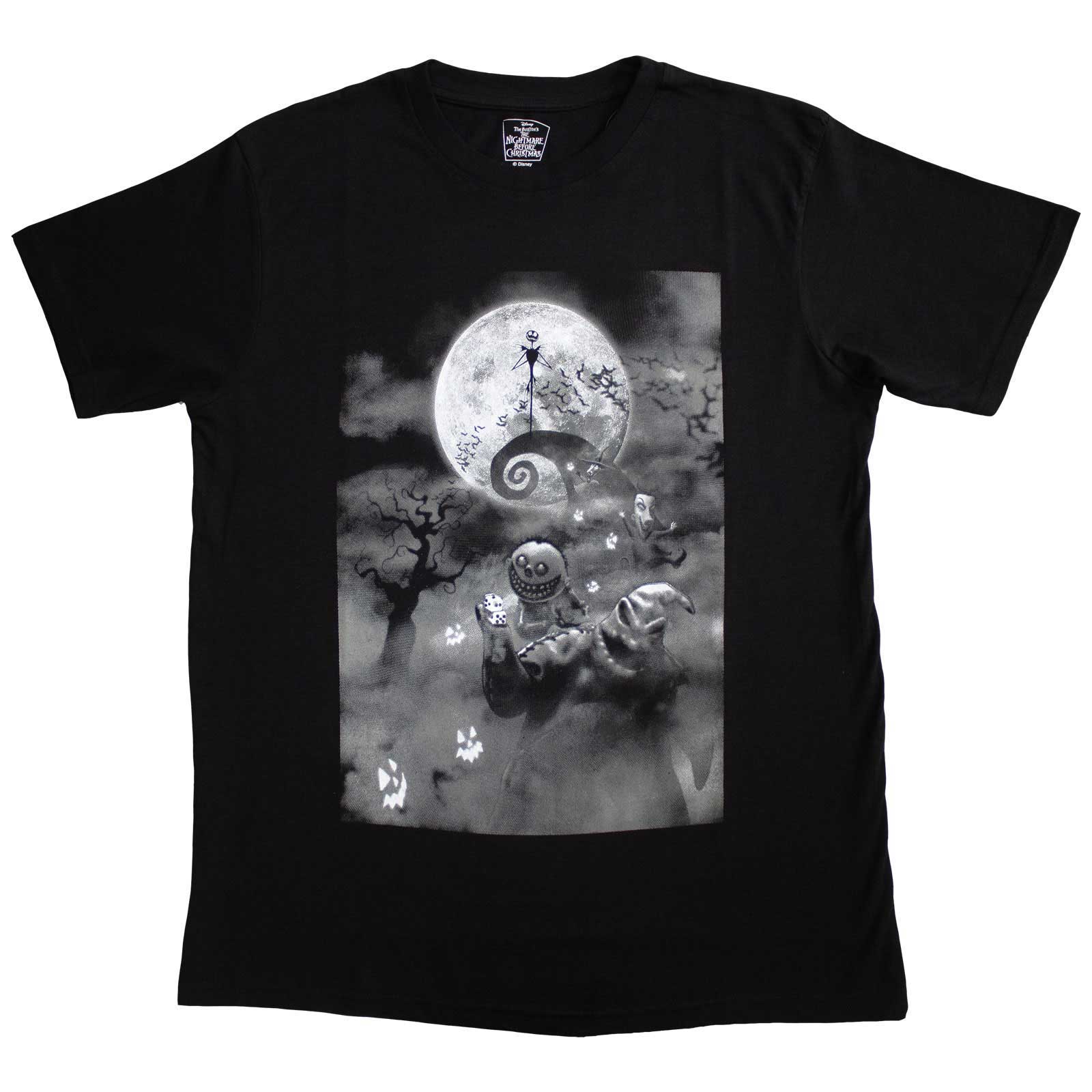 THE NIGHTMARE BEFORE CHRISTMAS - OOGIE SCENE - T-Shirt Schwarz