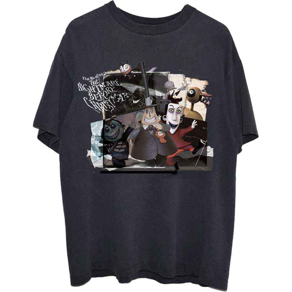 THE NIGHTMARE BEFORE CHRISTMAS - MONTAGE - T-Shirt Black