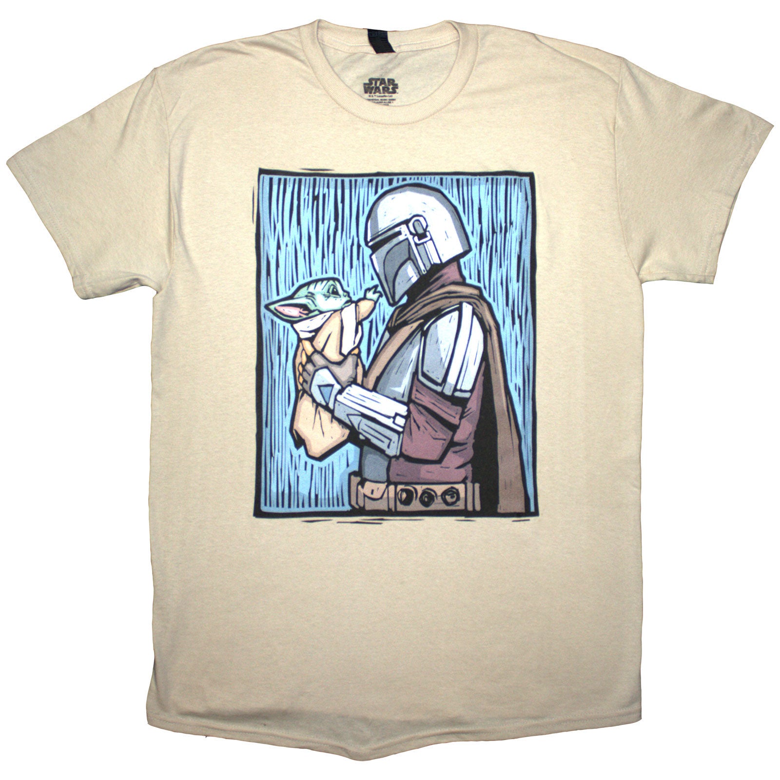 STAR WARS - THE MANDALORIAN HOLDING GROGU - T-Shirt Neutral
