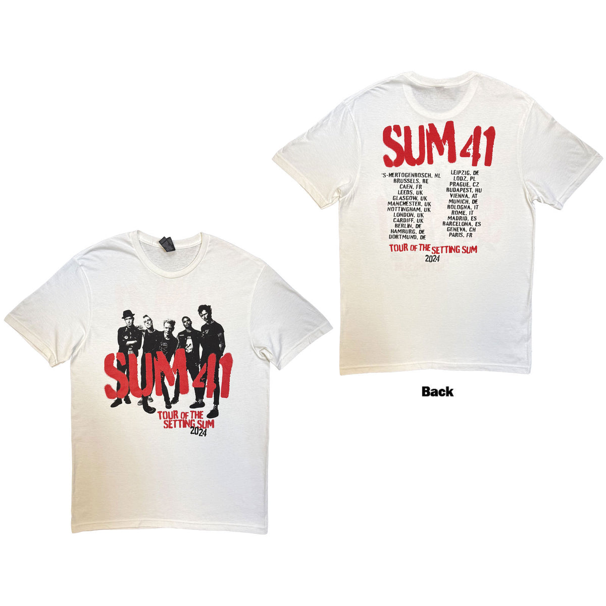 SUM 41 - TOUR '24 PT.2 SPRAY PAINT - T-Shirt White