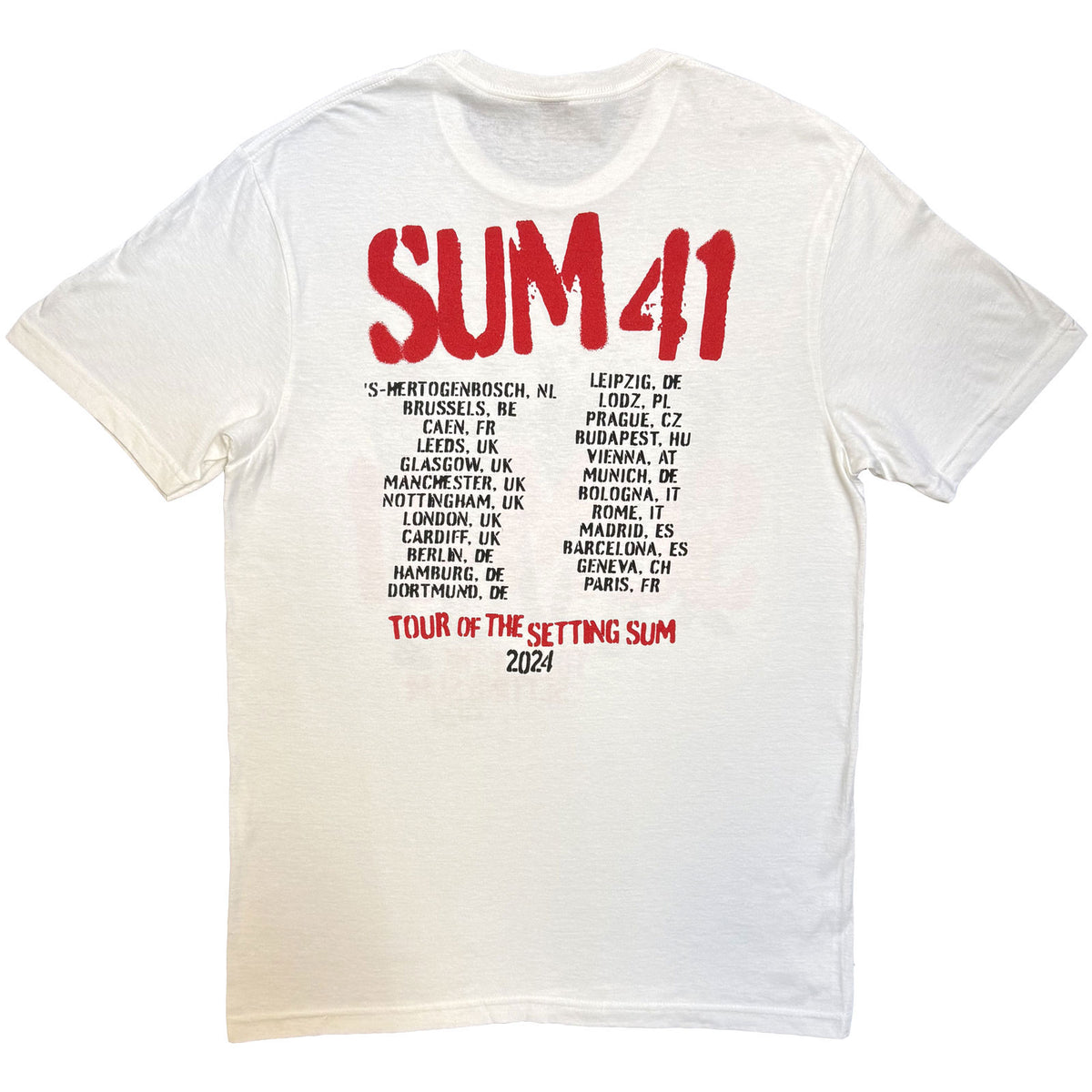 SUM 41 - TOUR '24 PT.2 SPRAY PAINT - T-Shirt White