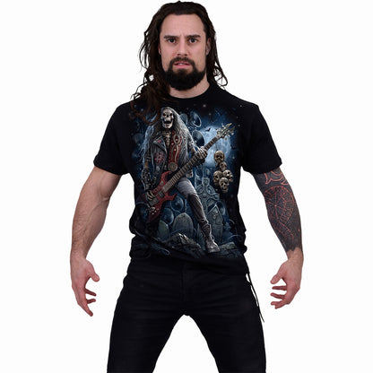 GRIM ROCKER - T-Shirt Schwarz