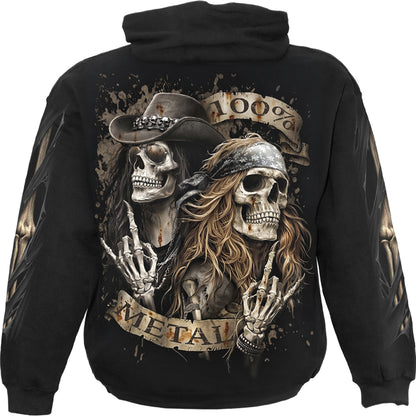 PURE METAL – Hoodie Schwarz