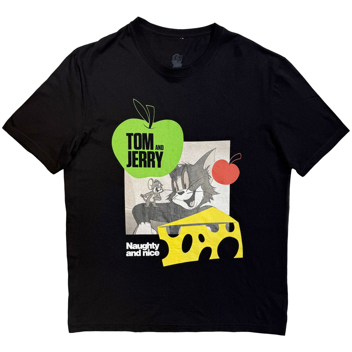TOM & JERRY - NAUGHTY & NICE - T-Shirt Black