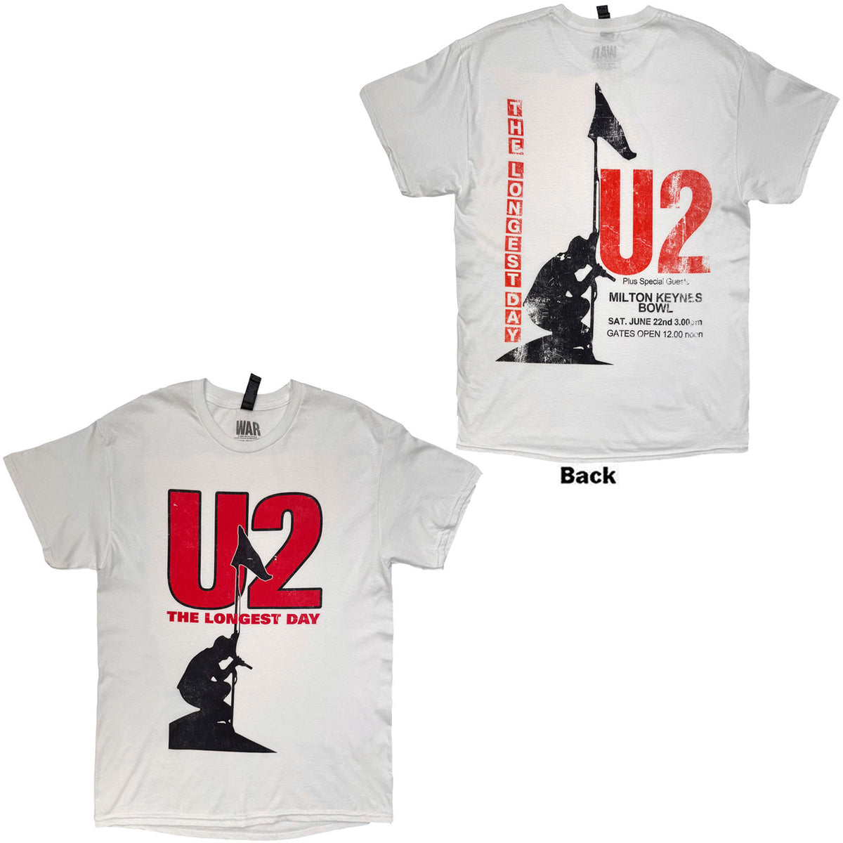 U2 - THE LONGEST DAY - T-Shirt White