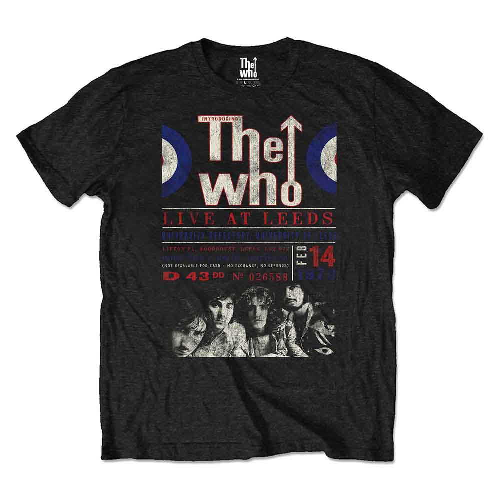 THE WHO - LIVE AT LEEDS '70 - T-Shirt Black