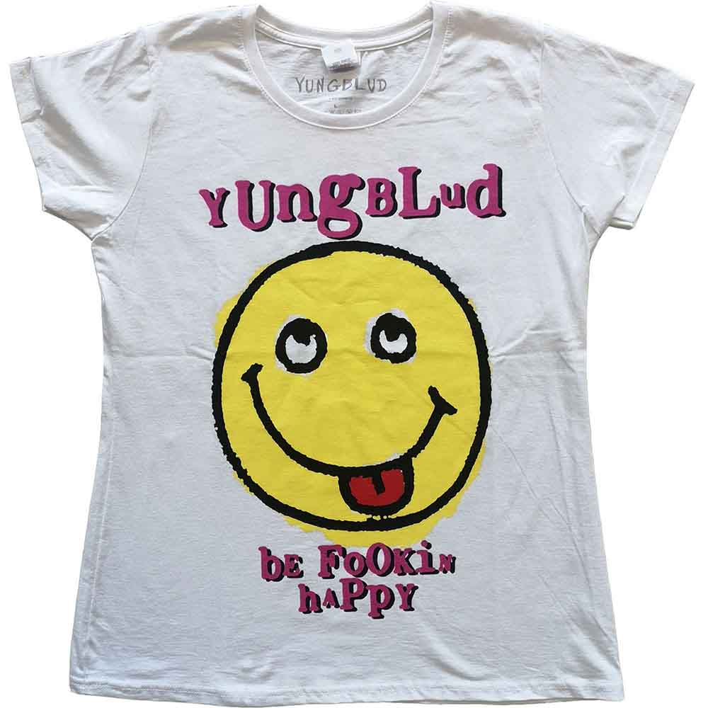 YUNGBLUD - RAVER SMILE - Ladies T-Shirt White