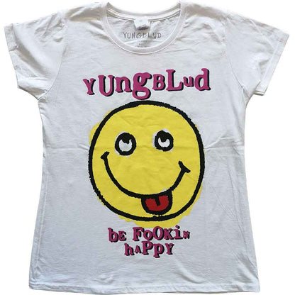 YUNGBLUD - RAVER SMILE - Ladies T-Shirt White