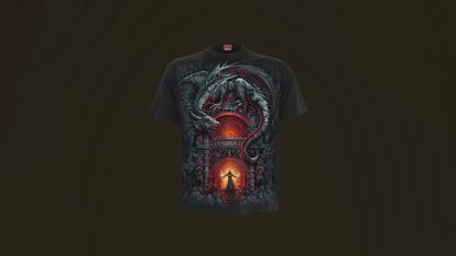 DRAGON'S LAIR - Langarm T-Shirt Schwarz