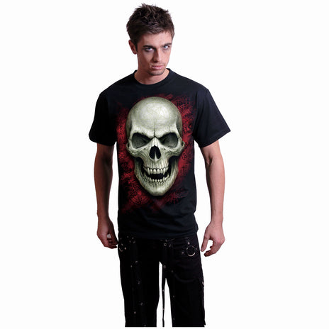 GOTHIC RUNES - GLOW IN THE DARK - Front Print T-Shirt Schwarz