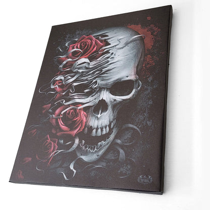 SKULLS N' ROSES - Leinwand Poster 25x19cm