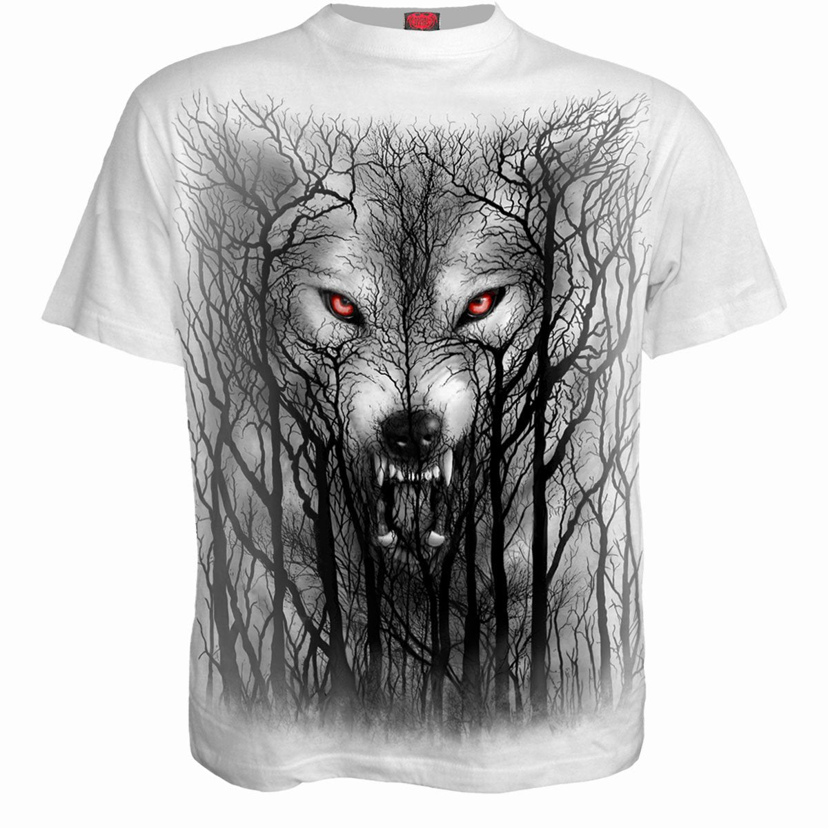 FOREST WOLF - T-Shirt White - Spiral USA