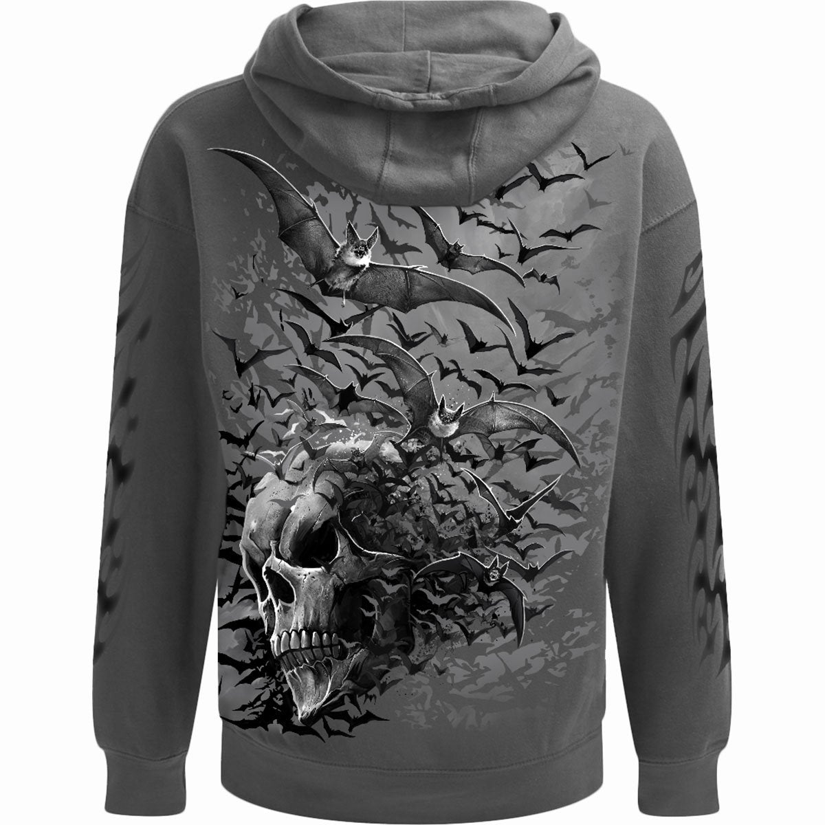 BAT SKULL - Hoody Anthrazit