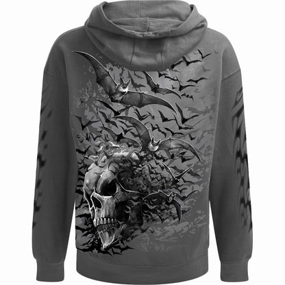 BAT SKULL - Hoody Anthrazit