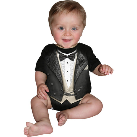 TUXED - Baby Schlafanzug Schwarz