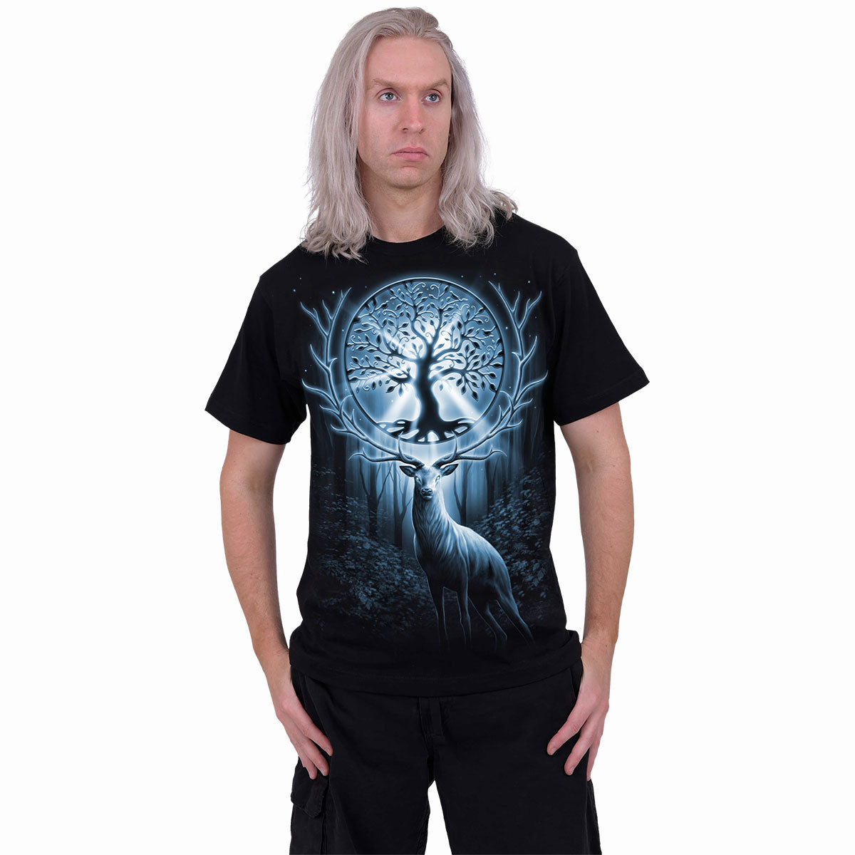 TREE OF LIFE - Front Print T-Shirt Schwarz