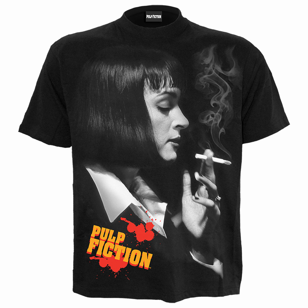 PULP FICTION - SMOKE - Front Print T-Shirt Schwarz