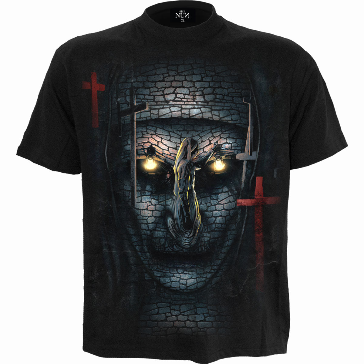 THE NUN - SKULL ILLUSION - T-Shirt Black