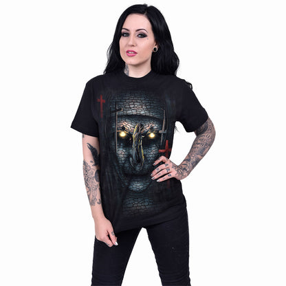 DIE NUN - SKULL ILLUSION - T-Shirt Schwarz