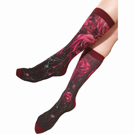 BLOOD ROSE - Unisex bedruckte Socken