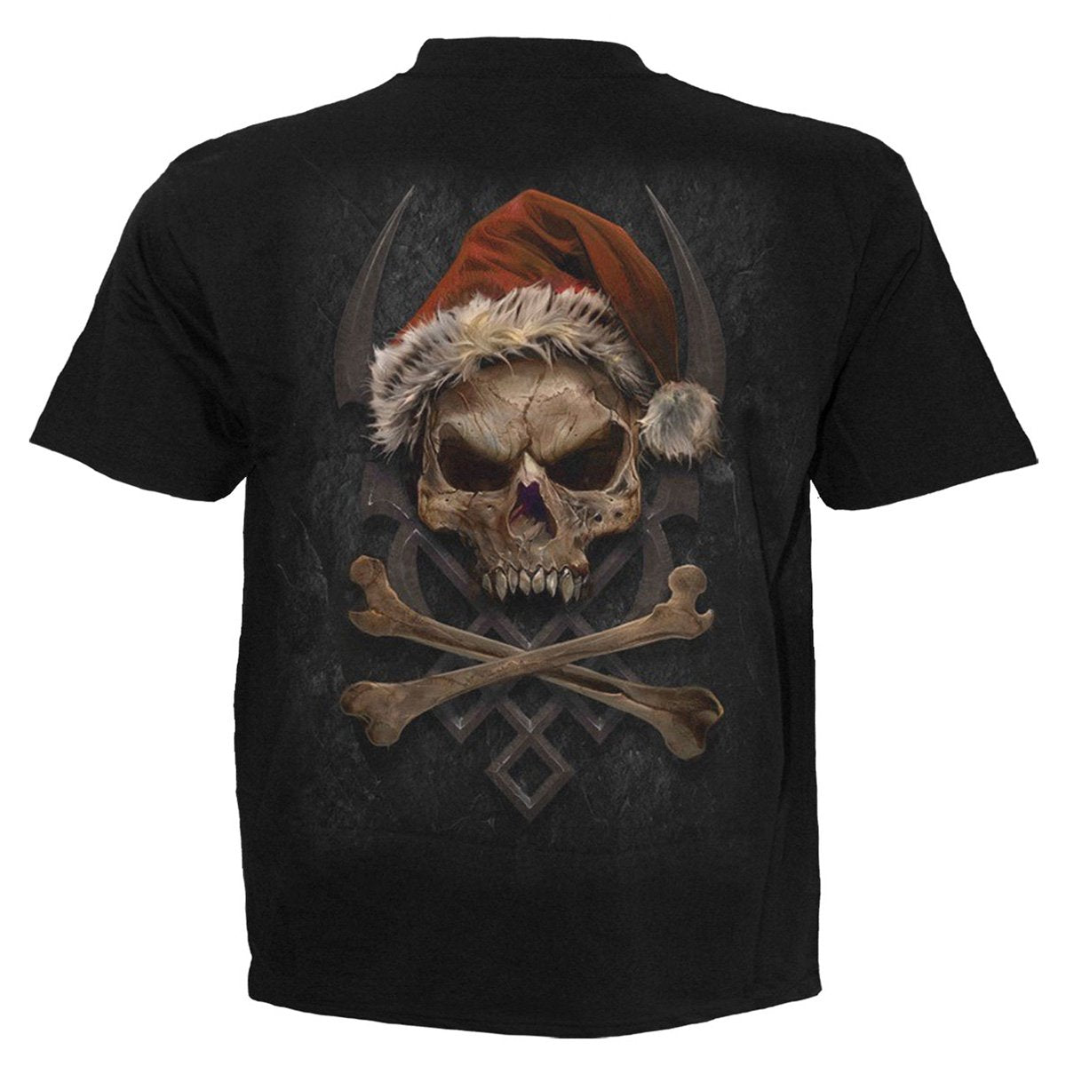 ROCK SANTA - T-Shirt Black - Spiral USA