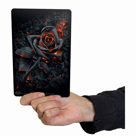BURNT ROSE - Grußkarten aus Metall