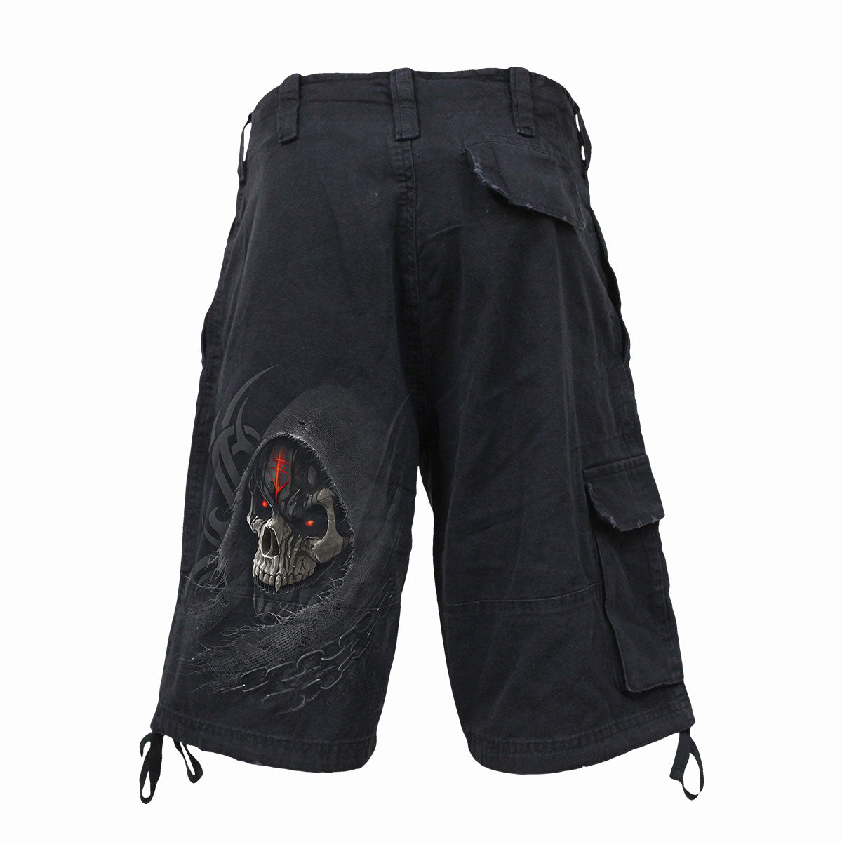 DARK DEATH - Vintage Cargo Shorts Schwarz