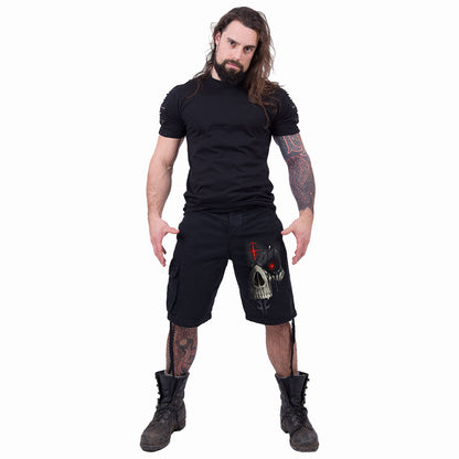 DARK DEATH - Vintage Cargo Shorts Schwarz