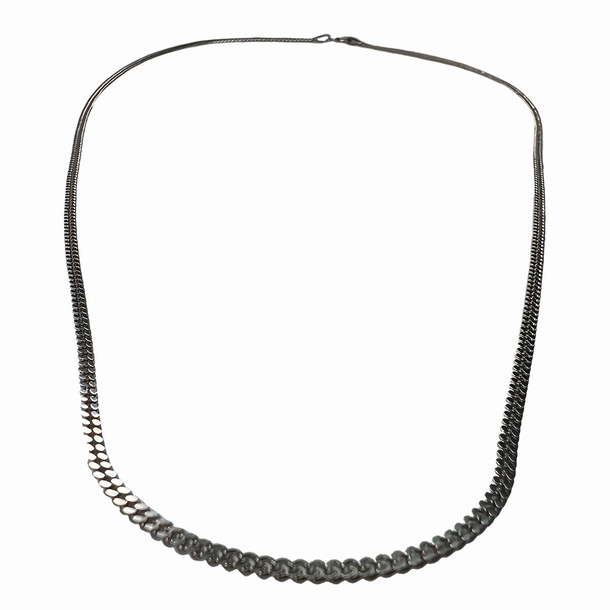 CURB - Halskette - Rhodiumbeschichtet - 550mm