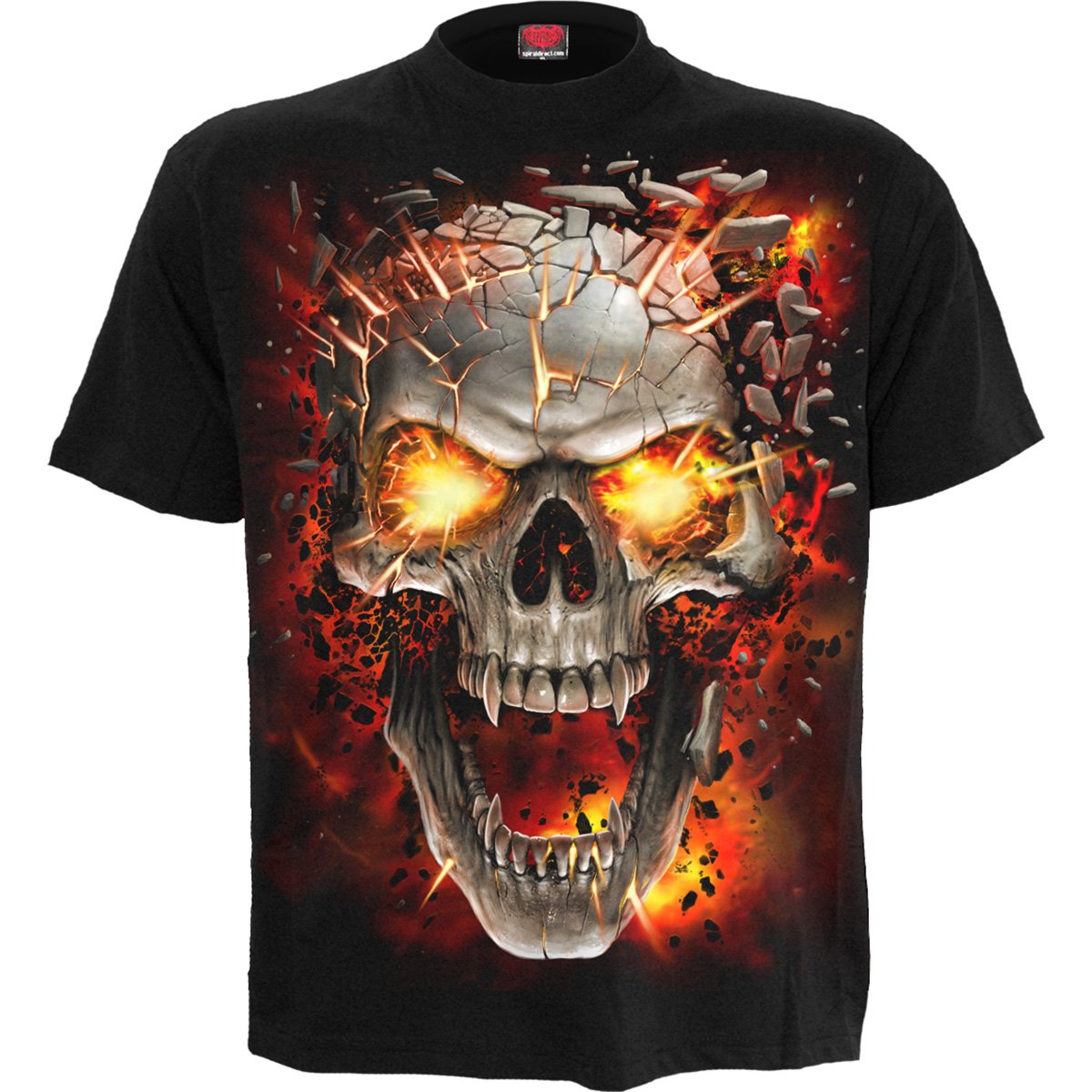 SKULL BLAST - Kids T-Shirt Black - Spiral USA