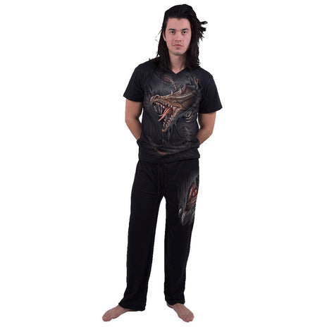 BREAKING OUT - 4tlg. Gothic Pyjama Set für Männer