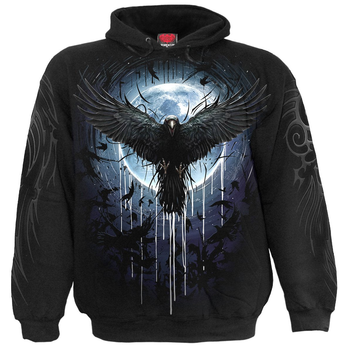 CROW MOON - Hoody Black - Spiral USA