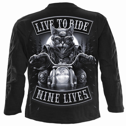 NINE LIVES - Langarmshirt Schwarz